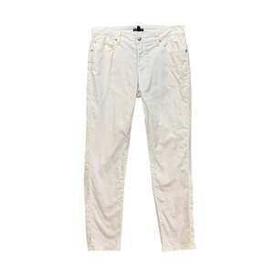 Eileen Fisher Jeans Womens 8 White Organic Cotton Blend Straight Stretch Denim